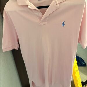 Polo by Ralph Lauren Light Pink Short-Sleeve Polo with Blue Pony